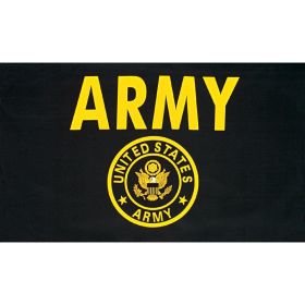 3' X 5' US ARMY (BLACK / YELLOW)