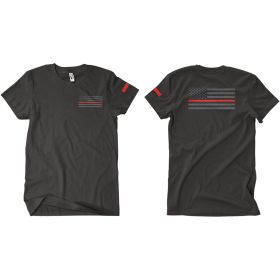 USA FLAG/THIN RED LINE MEN'S T