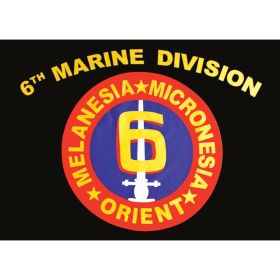 3' X 5' 6th MARINE DIVISION FLAG