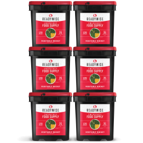 720 Serving Freeze Dried Vegetables (6, 120 serving buckets)