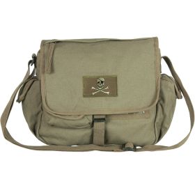 RETRO MESSENGER BAG W/PEACE EMBLEM