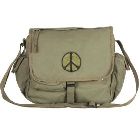 RETRO MESSENGER BAGW/PLAIN FLAP