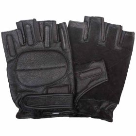 HALF FINGER RAPPELLING  GLOVE (Option: BLACK XXL)