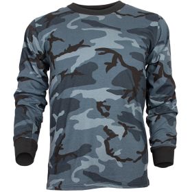 MENS LONG SLEEVE T (Option: SHIRT MIDNIGHT NAVY CAMO XXXL)