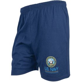 menMEN'S NAVY RUNNING SHORT (Option: U.S. NAVY LOGO XXXL)