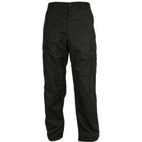 MEN'S RIPSTOP BDU PANT, BLACK (Option: XXXL)