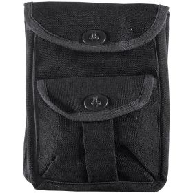 2 POCKET AMMO POUCH (Option: BLACK)