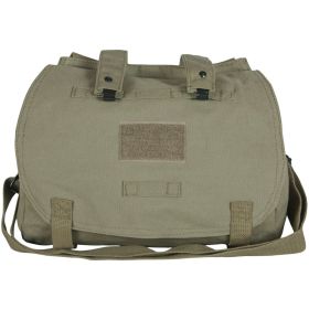 RETRO HUNGARIAN SHOULDER BAG W/PLAIN FLAP (Option: OLIVE DRAB)