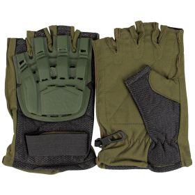 HALF FINGER TACTICAL ENGAGEMENT GLOVE (Option: OLIVE DRAB XXL)