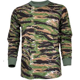 MENS LONG SLEEVE T (Option: SHIRT TIGER STRIPE  XXL)