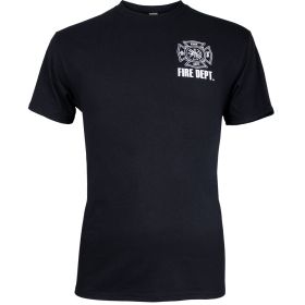 FIRE DPT LOGO T (Option: SHIRT BLACK  XXXL)