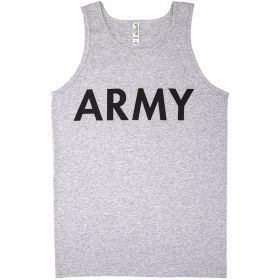 MENS TANK TOP GREY (Option: ARMY XXL *DS)