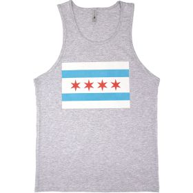 MENS TANK TOP GREY (Option: CHICAGO FLAG XXL)