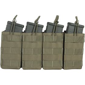 M4 120 (Option: ROUND QUAD QUICK DEPLOY POUCH  OLIVE DRAB)