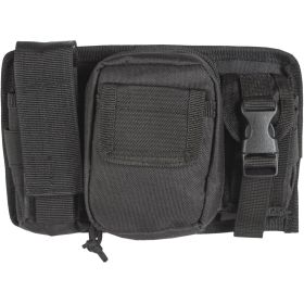 TRIPLE PANEL POUCH (Option: BLACK)