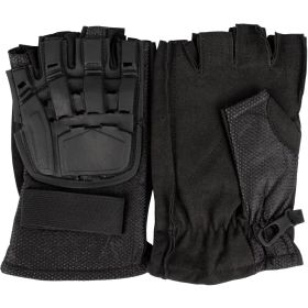 HALF FINGER TACTICAL ENGAGEMENT GLOVE (Option: BLACK XL)