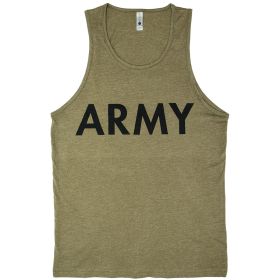 MENS TANK TOP OD (Option: ARMY XL *DS)