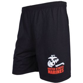 MEN'S BLACK RUNNING SHORT (Option: UNITED STATES MARINES XL)