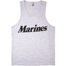 MENS TANK TOP GREY (Option: MARINES L)