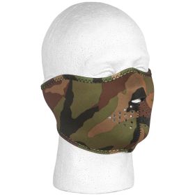 NEOPRENE THERMAL HALF MASK (Option: WOODLAND CAMO)