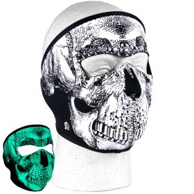 NEOPRENE THERMAL FACE MASK (Option: CHROME SKULL)