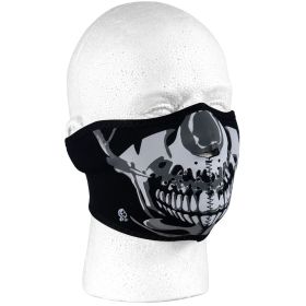 NEOPRENE THERMAL HALF MASK (Option: CHROME SKULL)