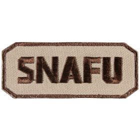 SNAFU PATCH (Option: BROWN / KHAKI  6 PACK)