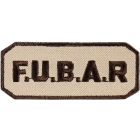 F.U.B.A.R PATCH (Option: BROWN / KHAKI  6 PACK)