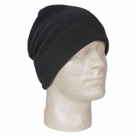 FLEECE WATCH CAP (Option: BLACK)