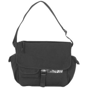 MESSENGER BAG (Option: BLACK)