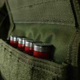 TACTICAL SHOTGUN AMMO POUCH (Option: BLACK)