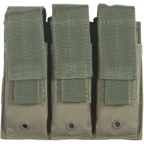 TRIPLE PISTOL MAG POUCH (Option: OLIVE DRAB)